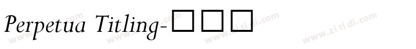 Perpetua Titling字体转换